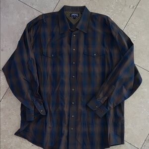 Panhandle Plaid Button-Up Shirt